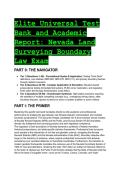 2026&sol;2027 Elite Nevada Land Surveying Boundary Law State Exam Test Bank & Study Guide