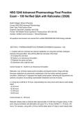 NSG 5240 Advanced Pharmacology Final Practice Exam &ndash; 100 Verified Q&A with Rationales &lpar;&lowbar;2026&rpar;&period;pdf&NewLine;&NewLine;