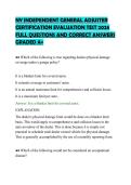 NY INDEPENDENT GENERAL ADJUSTER&NewLine;CERTIFICATION EVALUATION TEST 2026&NewLine;FULL QUESTIONS AND CORRECT ANSWERS&NewLine;GRADED A&plus;