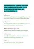 NY INDEPENDENT GENERAL ADJUSTER&NewLine;COMPREHENSIVE ASSESSMENT PAPER&NewLine;2026 COMPLETE QUESTIONS AND&NewLine;ANSWERS GRADED A&plus;
