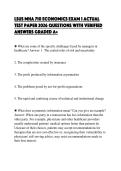 LSUS MHA 710 ECONOMICS EXAM 1 COMPLETE&NewLine;STUDY GUIDE 2026 FULL QUESTIONS AND&NewLine;SOLUTIONS GUARANTEED PASS