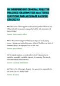 NY INDEPENDENT GENERAL ADJUSTER&NewLine;PRACTICE SOLUTION TEST 2026 TESTED&NewLine;QUESTIONS AND ACCURATE ANSWERS&NewLine;GRADED A&plus;&NewLine;