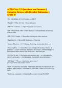 ACEDS Test 25 Questions and Answers &vert;&NewLine;Complete Review with Detailed Rationales &vert;&NewLine;Grade A&plus;