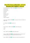 NURS 1871  Bundled Exam Questions WITH  CORRECT Answers