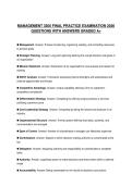 MANAGEMENT 3300 FINAL FINAL TEST 2026 QUESTIONS&NewLine;WITH CORRECT ANSWERS GRADED A&plus;&NewLine;