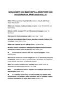 MANAGEMENT 3300 FINAL COMPREHENSIVE STUDY&NewLine;GUIDE 2026 FULL QUESTIONS AND SOLUTIONS GRADED&NewLine;A&plus;