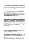 MANAGEMENT 3300 FINAL ACTUAL EXAM PAPER 2026&NewLine;QUESTIONS WITH ANSWERS GRADED A&plus;