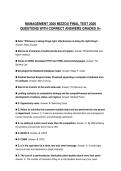 MANAGEMENT 3300 MIZZOU PRACTICE EXAMINATION&NewLine;2026 QUESTIONS WITH ANSWERS GRADED A&plus;