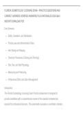 FLORIDA COSMETOLOGY LICENSING EXAM &ndash; PRACTICE QUESTIONS AND&NewLine;CORRECT ANSWERS &lpar;VERIFIED ANSWERS&rpar; PLUS RATIONALES 2026 Q&A &vert;&NewLine;INSTANT DOWNLOAD PDF&period;