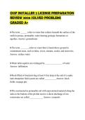 OSSF INSTALLER 2 LICENSE PREPARATION&NewLine;REVIEW 2026 SOLVED PROBLEMS&NewLine;GRADED A&plus;