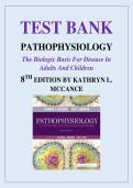 Pathophysiology Biologic Basis for Disease 8th Edition Test Bank Updated Latest 2026&ndash;2027 Advanced Exam Preparation Resource for Nursing and Health Science Students Covering Core Disease Mechanisms and Clinical Applications&period;