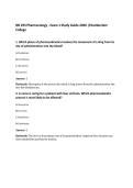 NR 293 Pharmacology - Exam 1 Study Guide 2026 &vert;Chamberlain&NewLine;College