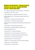 BioChem 210 Final Exam - Portage Learning&NewLine;Question and Answer &vert; Updated Verified&NewLine;Answers &vert; Study Guide Pack