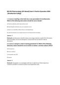 NR 293 Pharmacology &lpar;ATI-Based&rpar; Exam 5 Practice Questions 2026&NewLine;&vert;Chamberlain College