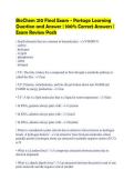 BioChem 210 Final Exam - Portage Learning&NewLine;Question and Answer &vert; 100&percnt; Correct Answers &vert;&NewLine;Exam Review Pack