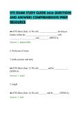 OTS EXAM STUDY GUIDE 2026 QUESTIONS&NewLine;AND ANSWERS COMPREHENSIVE PREP&NewLine;RESOURCE