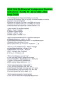 WGU C214 OA Financial Management Question&NewLine;and Answer &vert; Grade A&plus; &vert; 2026&sol;2027 Latest&NewLine;Study Guide