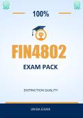 FIN4802 EXAM PACK 2026