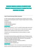 PROPHECY MEDICAL SURGICAL TELEMETRY EXAM 2026&sol;2027 &vert; Answered & Graded A&plus; &vert; Updated Test &vert; Pass Guaranteed - A&plus; Graded&NewLine;&NewLine;