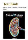 Test Bank For Exploring Anatomy & Physiology in the Laboratory 4th Edition by Erin C&period; Amerman&vert; 9781640433984&vert; All Chapters 1-29&vert; LATEST EDITION