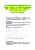 RN ATI Comprehensive Exit EXAM STUDY &NewLine;GUIDE 2026&sol;2027 ACCURATE QUESTIONS &NewLine;WITH CORRECT DETAILED SOLUTIONS &vert;&vert; &NewLine;100&percnt; GUARANTEED PASS &NewLine;<NEWEST VERSION> &NewLine;