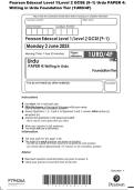 Pearson Edexcel Level 1&sol;Level 2 GCSE &lpar;9&ndash;1&rpar; Urdu PAPER 4&colon;&NewLine;Writing in Urdu Foundation Tier &lpar;1UR0&sol;4F&rpar; 
