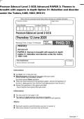 Pearson Edexcel Level 3 GCE Advanced PAPER 3&colon; Themes in&NewLine;breadth with aspects in depth Option 31&colon; Rebellion and disorder&NewLine;under the Tudors&comma;1485&ndash;1603 &lpar;H 10&sol;31&rpar;&NewLine;