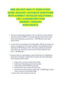 BSN 366 EXIT HESI V1 EXAM STUDY &NewLine;GUIDE 2026&sol;2027 ACCURATE QUESTIONS &NewLine;WITH CORRECT DETAILED SOLUTIONS &vert;&vert; &NewLine;100&percnt; GUARANTEED PASS &NewLine;<NEWEST VERSION> &NewLine;NIGHTINGALE &NewLine;