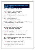 NPS exam questions and answers 100&percnt; solved 