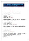 NPS practice exam questions and answers solved correctly