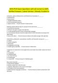 AMA PCM Exam Questions with all Correct & 100&percnt; Verified Answers &vert;Latest Version &vert;Already Graded A&plus;