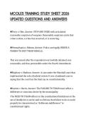 MCOLES FINAL PAPER 2026 FULL Q&A&NewLine;STUDY GUIDE GRADED A&plus;
