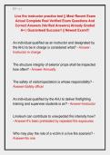 Live fire instructor practice test &vert;&vert; Most Recent Exam &NewLine;Actual Complete Real Verified Exam Questions And &NewLine;Correct Answers &lpar;Verified Answers&rpar; Already Graded &NewLine;A&plus; &vert; Guaranteed Success&excl;&excl; &vert;&vert; Newest Exam&excl;&excl;&excl;