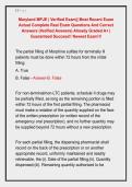Maryland MPJE &vert; Verified Exam&vert;&vert; Most Recent Exam &NewLine;Actual Complete Real Exam Questions And Correct &NewLine;Answers &lpar;Verified Answers&rpar; Already Graded A&plus; &vert; &NewLine;Guaranteed Success&excl;&excl; Newest Exam&excl;&excl;&excl; 