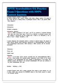 NPTE Scorebuilders OA Practice Exam 1 Questions with 100&percnt; Correct Answers 