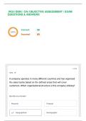  WGU D099 &vert; OA&vert; OBJECTIVE ASSESSMENT &vert; EXAM QUESTIONS & ANSWERS
