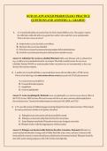 NUR-521 ADVANCED PHARM EXAM 3 PRACTICE QUESTIONS AND ANSWERS &lpar;A&plus; GRADED&rpar;
