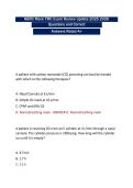 TEST BANK FOR NBRC MOCK TMC EXAM REVIEW QUESTIONS AND CORRECT ANSWERS RATED A&plus;