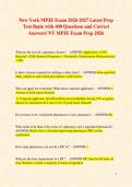 New York MPJE Exam 2026-2027 Latest Prep Test Banks 1 & 2 Packet with 500&plus; Questions and Correct Answers&sol; NY MPJE Exam Prep 2026