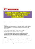 NRNP 6665 Week 11 Final Exam Study Guide&colon; Questions & Verified Answers&NewLine;&NewLine;