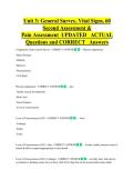 Vital signs   Bundled Exam Questions WITH  CORRECT Answers