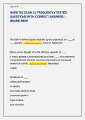 NURS 752 EXAM 2 &vert; FREQUENTLY TESTED &NewLine;QUESTIONS WITH CORRECT ANSWERS &vert; &NewLine;BRAND NEW&excl;