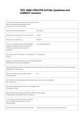 TEPC 5000 Bundled Exam Questions WITH  CORRECT Answers