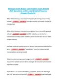Michigan State Brakes Certification Exam Newest &NewLine;2026 Questions and Correct Detailed Answers &NewLine;Already Graded A&plus; 