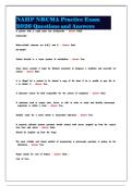 NAHP NRCMA Practice Exam 2026 Questions and Answers