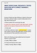 SMART SERVE EXAM &vert; FREQUENTLY TESTED &NewLine;QUESTIONS WITH CORRECT ANSWERS &vert; &NewLine;BRAND NEW&excl;
