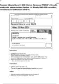 Pearson Edexcel Level 3 GCE History Advanced PAPER 1&colon; Breadth&NewLine;study with interpretations Option 1C&colon; Britain&comma;1625&ndash;1701&colon; conflict&comma;&NewLine;revolution and settlement &lpar;H10&sol;1C&rpar;&NewLine;