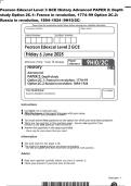 Pearson Edexcel Level 3 GCE History Advanced PAPER 2&colon; Depth&NewLine;study Option 2C&period;1&colon; France in revolution&comma; 1774&ndash;99 Option 2C&period;2&colon;&NewLine;Russia in revolution&comma; 1894&ndash;1924 &lpar;9H10&sol;2C&rpar;&NewLine;