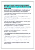 WGU C211 Global Economics for Managers&NewLine;Question and Answer &vert; A&plus; Verified Answers &vert;&NewLine;Study Pack