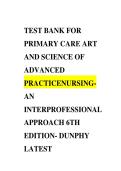 Test Bank Primary Care Art and Science of Advanced Practice Nursing 6th Edition Dunphy Questions Answers PDF Download&NewLine;&NewLine;